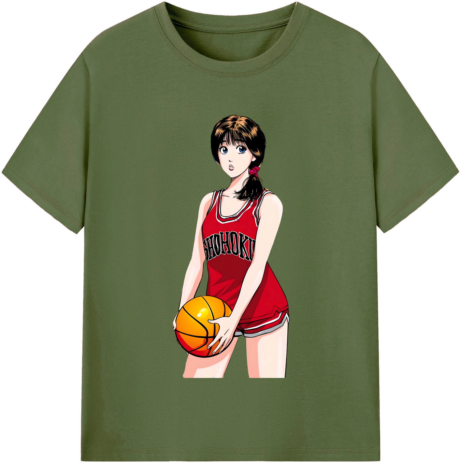 SLAM DUNK／スラムダンク 綿100％半袖Tシャツ（フロントプリント）